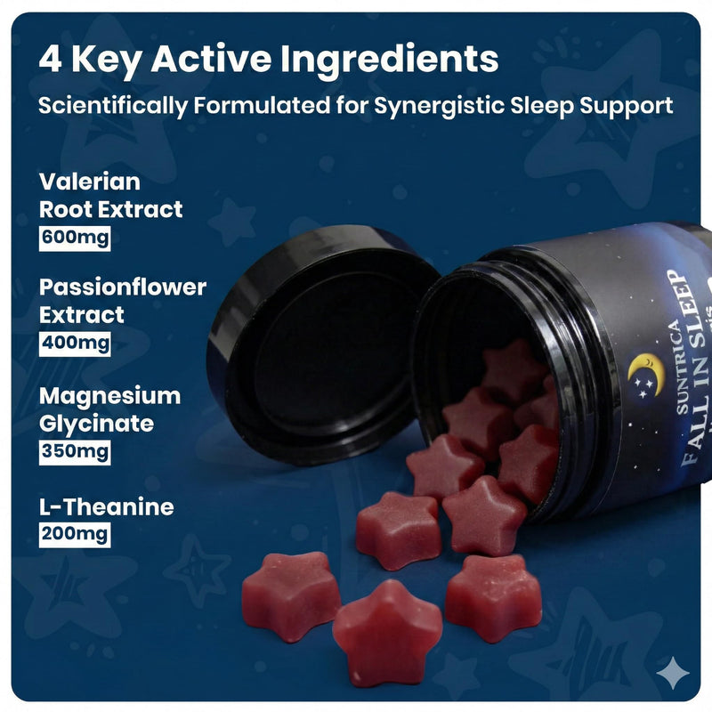 Sleep Gummies, Magnesium Glycinate Sleep Aid Gummies, Natural Strawberry Flavor, Melatonin Free, Sugar, Gluten Free, for Relaxation & Sleep Suport, Promotes Healthy Sleep Patterns for Adults- 60 PCS