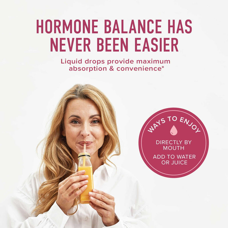 [Australia] - Hormone Balance Liquid Drops | with Black Cohosh, Stinging Nettle, Red Raspberry Leaf, Chasteberry & More | Menopause, Hot Flash, & PMS Relief Menstrual Herbal Support Tincture | Vegan Formula | 2oz 