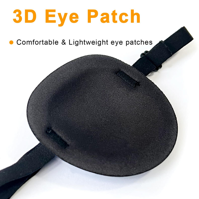 [Australia] - 6PCS Eye Patch, Super Soft Eye Patches, Adjustable Medical Eye Patch for Adults and Kids, Amblyopia Lazy Eye Patches for Left or Right Eyes, 6 Colors 1 Count (Pack of 6) 