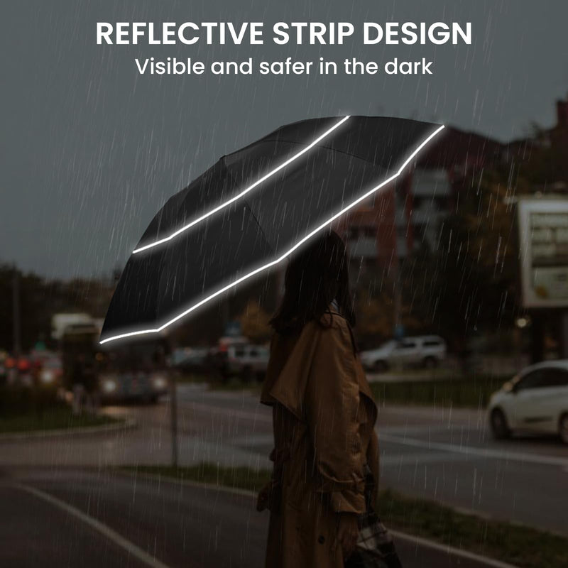 G4Free 62 Inch Windproof Inverted Umbrella + 46inch Inverted Umbrella with Carabiner Handle