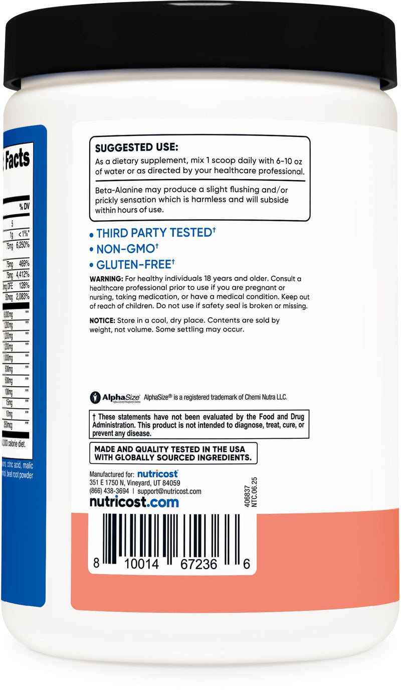 [Australia] - Nutricost Stim-Free Pre-Workout, 30 Servings (Pink Lemonade) - Caffeine Free, Stimulant Free, Non-GMO, Gluten Free Pink Lemonade 1.04 Pound (Pack of 1) 