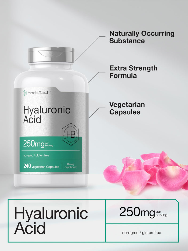 [Australia] - Horb√§ach Hyaluronic Acid Capsules | 250 mg | 240 Count | Non-GMO and Gluten Free Supplement 240 Count (Pack of 1) 