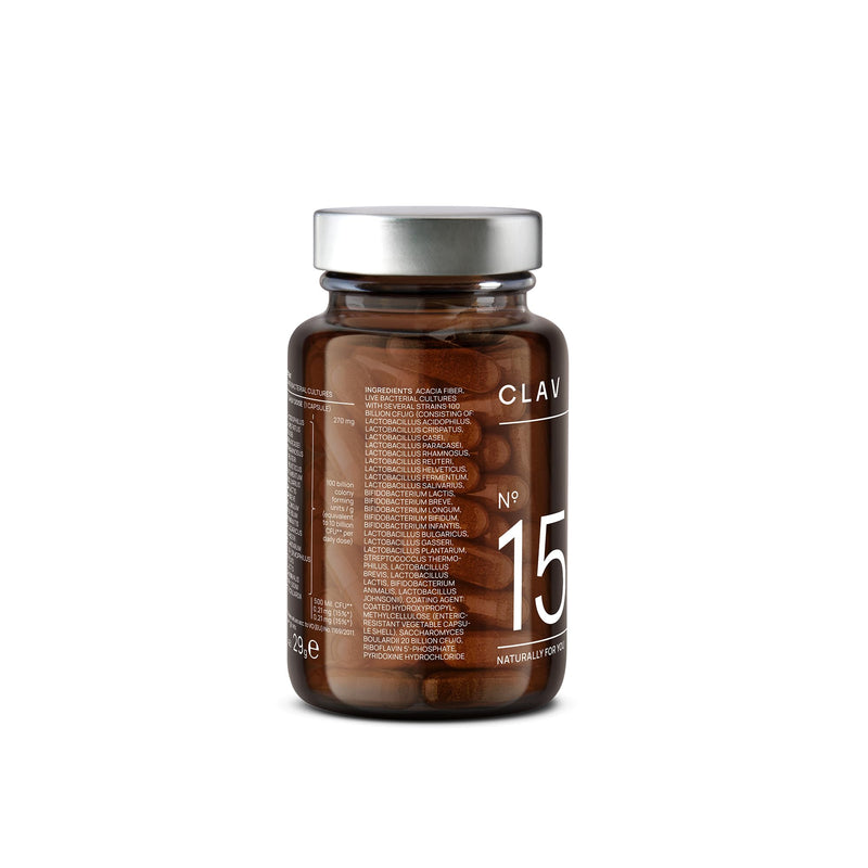 CLAV® Probiotic Complex - 23 Probiotic Strains - Bloating & Constipation Relief - Gut Health Supplement for Men & Women - Vegan Probiotics with Lactobacillus & Bifidobacterium