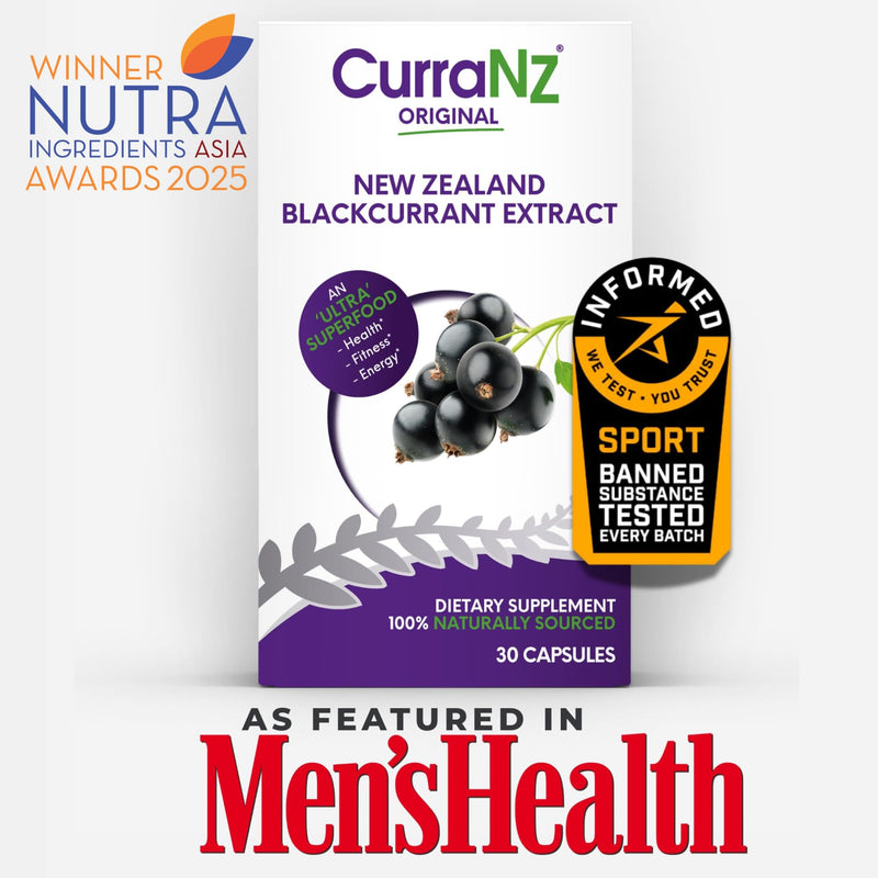 [Australia] - New Zealand Blackcurrant Extract Sports Nutrition Capsules | Muscle Recovery | Endurance Performance | Pre or Post Workout Supplement | Vegan & Caffeine Free (30 Capsules) 