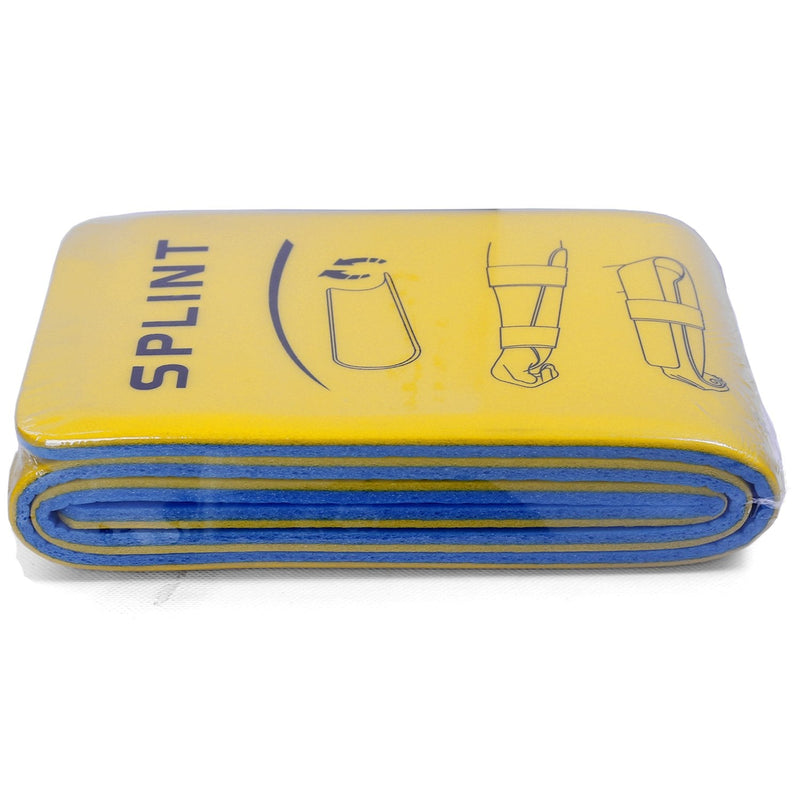 Splints: 3-Size Pack Made for Finger Neck, Leg, Knee, Foot, Wrist, Hand, Arm Injuries with a Handbag (Yellow) Yellow