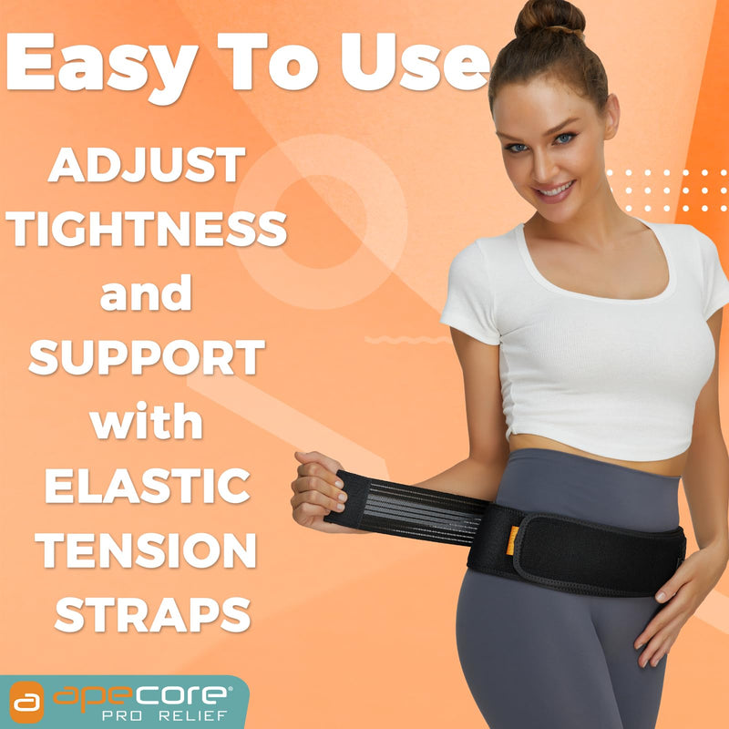 [Australia] - Sacroiliac Hip Belt for Women and Men That Alleviates Sciatic, Pelvic, Lower Back, Leg and Sacral Nerve Pain Caused by Si Joint Dysfunction| Hip Brace (Regular) Grey REGULAR (Hip Size 32-47 inch) 