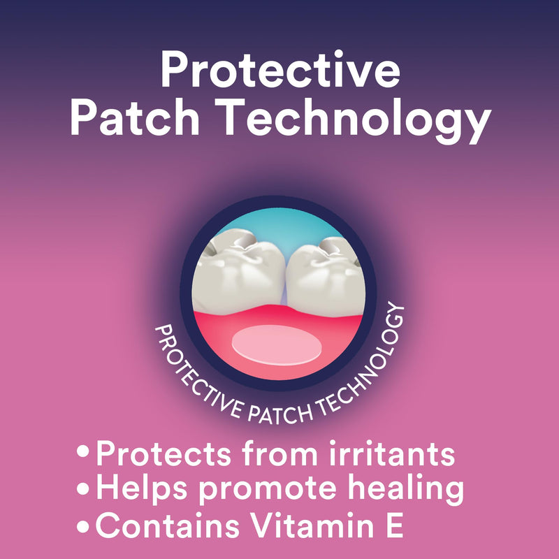 DenTek Canker Relief Patches for Canker Sore Pain Relief, Helps Relieve Soreness from Braces & Oral Wounds, 6 Count Oral Pain Relief (6 Count) Kit