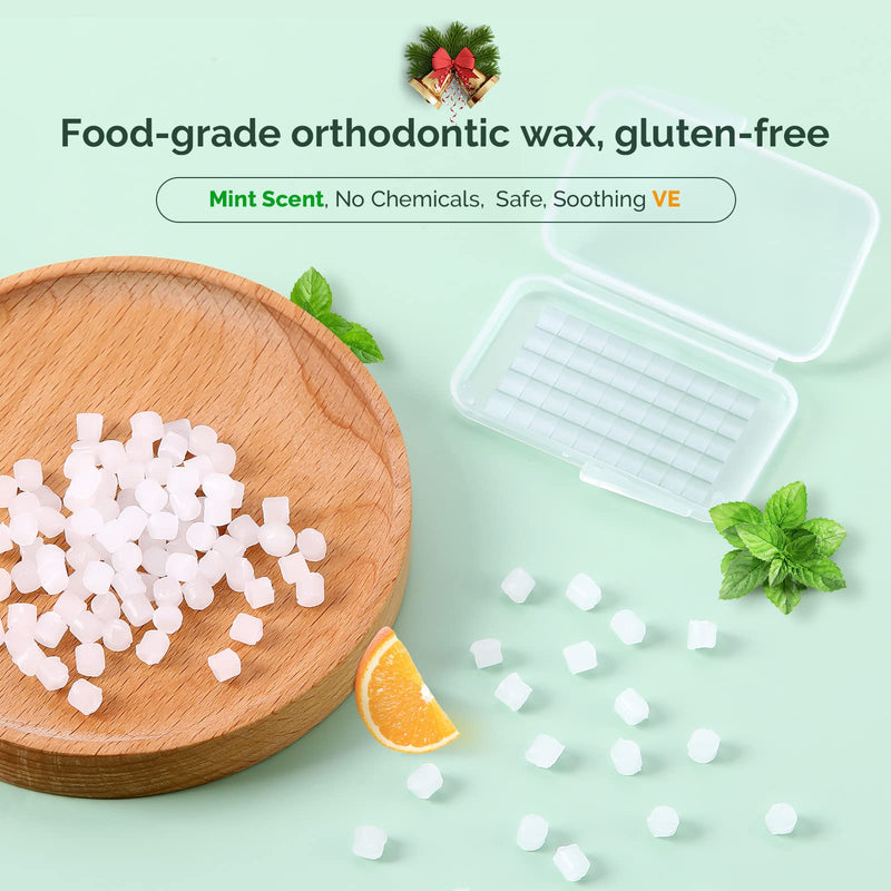 [Australia] - JMU 1 Pack Orthodontic Wax, Precut Braces Wax, Dental Wax Braces Mint Flavored 