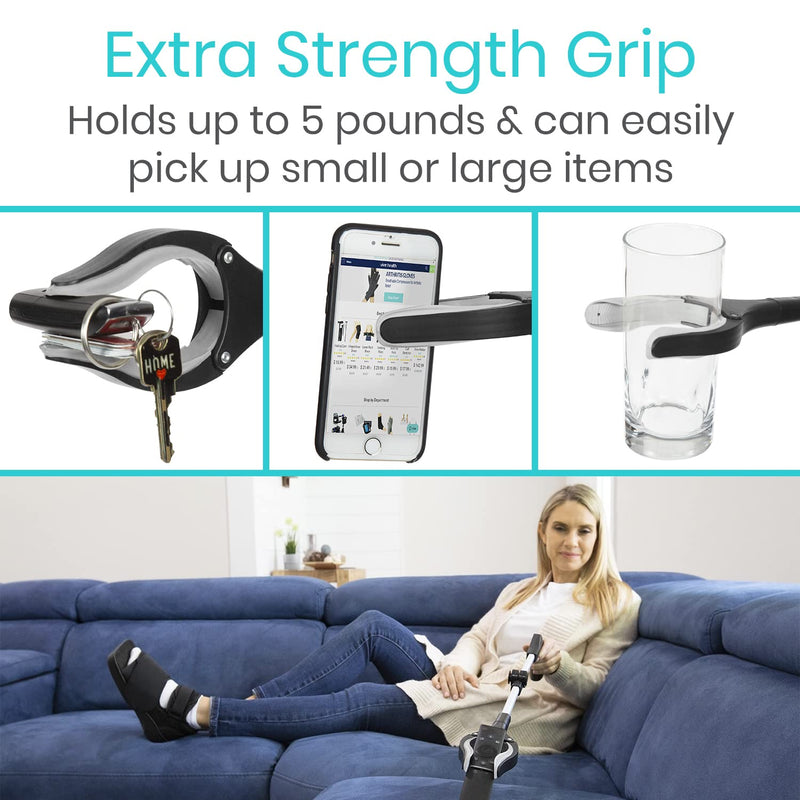 [Australia] - Vive 32" Grabber Reacher Tool - Foldable Pickup Stick with Rotating Jaw & Sensitive Trigger - Heavy Duty Mobility Grip Hand Aid - Extra Reach Extender Claw for Seniors, Elderly, Handicap 1 