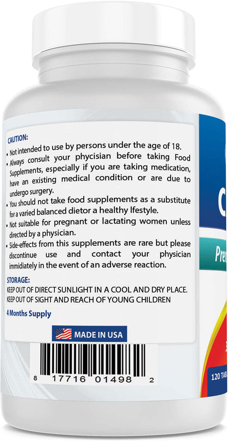 [Australia] - Best Naturals 3 Pack Caffeine Pills 200mg Tablets - Non Habit - Proven No Crash or Jitters - Total 360 Tablets 120 Count (Pack of 3) 