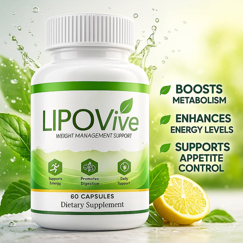Lipovive/Weight Management Capsules - Natural Ingredients - 60 Capsules/Supplement Heaven