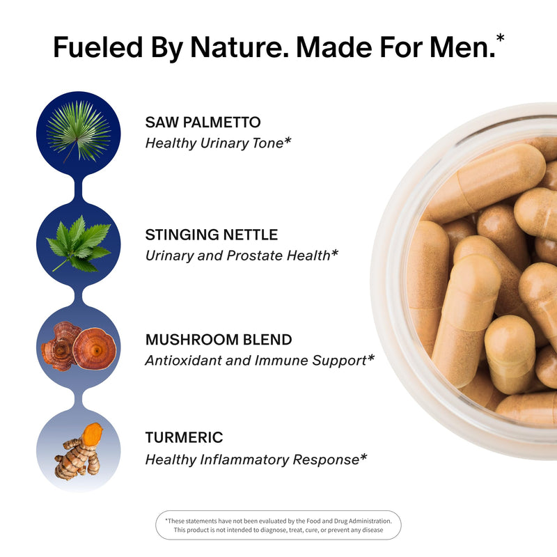 Snap Supplements Prostate Health Supplements for Men, 90 Vegan Capsules | Supports Urinary Tone and Healthy DHT Balance, Saw Palmetto for Men, Stinging Nettle, Beta-Sitosterol, Non-GMO, Gluten-Free 90 Count (Pack of 1)