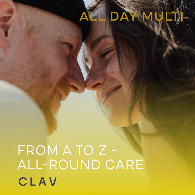 All Day Multi - A-Z Multivitamins and Minerals - 30 Valuable Vitamins, Minerals, Trace Elements & Plant Extracts - All in One Premium Multi Vitamin for Men and Women - Natural & Vegan