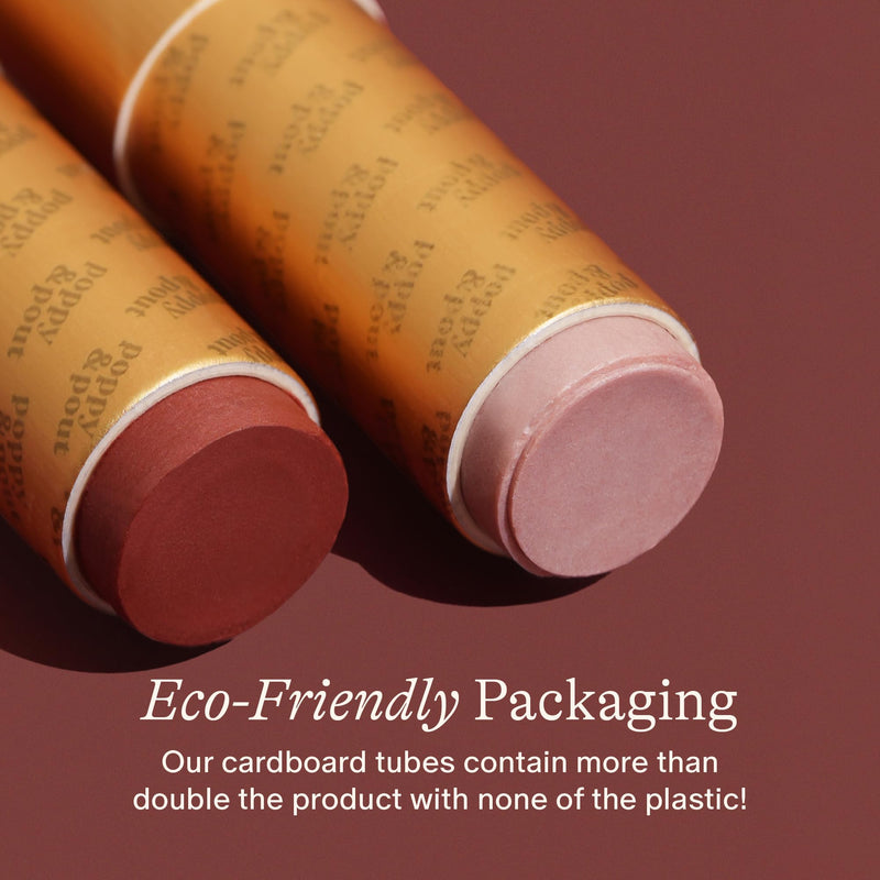 Poppy & Pout All Natural Lip Tint, Cardboard Tube, Hand-Filled, Beeswax, Vitamin E, Coconut Oil, Cruelty Free, All-Natural Shades (Lola) Lola