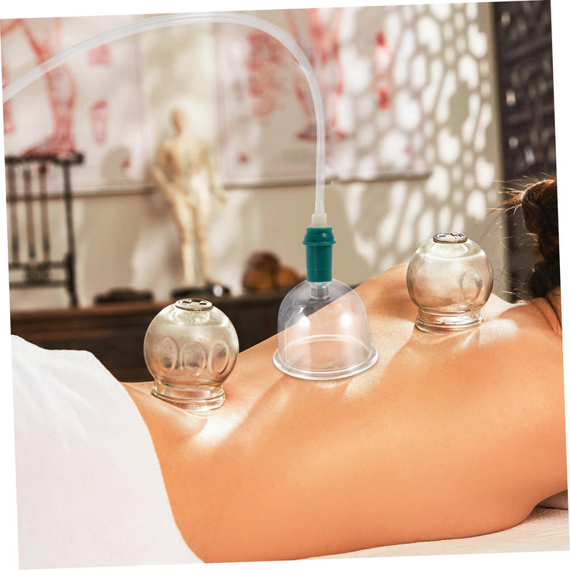 [Australia] - FRCOLOR 1set Cupping Kit Handheld Vacuum Pump for Chinese Cupping Therapy Home Use Moisture Removal Tools with User-Friendly Design 