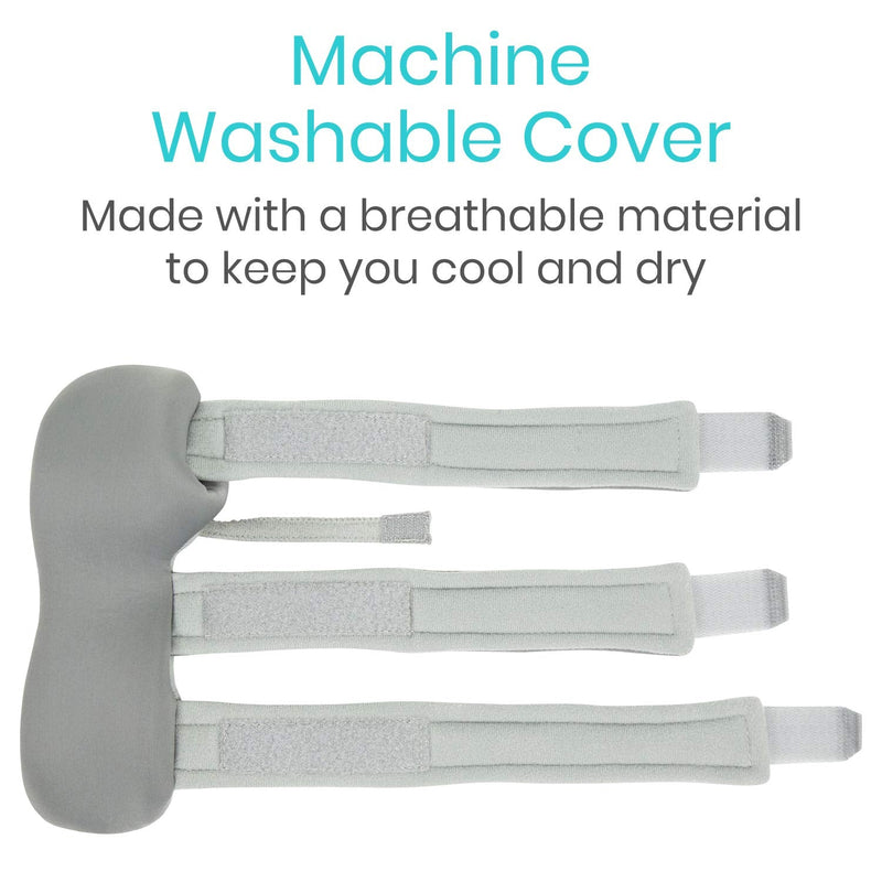 Vive Resting Hand Splint (Left) (w/ Rehab Video App) - Night Immobilizer Wrist Finger Brace - Thumb Stabilizer Wrap - for Arthritis, Tendonitis, Carpal Tunnel Pain - Functional Support for Sprains Fractures (Medium) Medium Left Hand