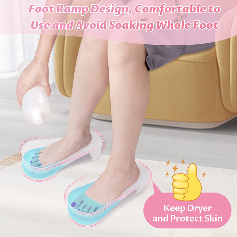 Yokilly Toe Nail Soaking Bowl: 2 PCS Shoe Design Toenails Soak Off Bowl | Foot Bath Soak Tub Bowl - Acetone Proof Pedicure Foot Spa Nail Soaker Bowl for Soak Off Dip Powder Gel Polish Remover-Clear 2 Pcs Transparent