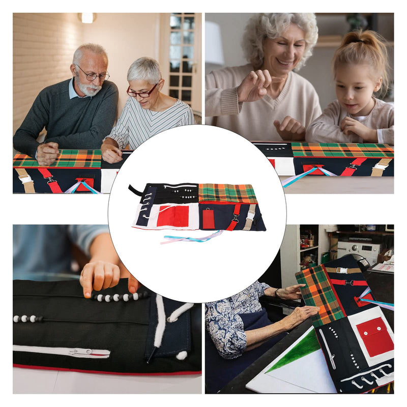 [Australia] - Topyond Dementia Sensory Blanket, Anxiety Relief Aid, Calming Activities for Elderly, Calming Sensory Support for Alzheimer's, Relaxing Fidget Blanket 
