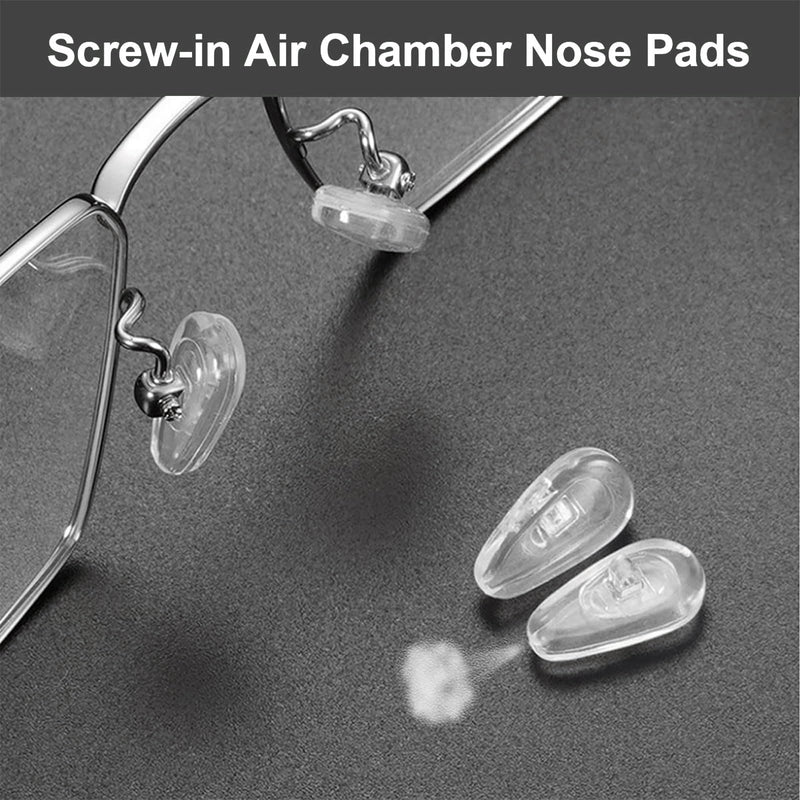 [Australia] - Kotkiddy 5 Pairs of Plug-In Nose Pads Non-Slip Glasses Nose Pads Soft Silicone Transparent Sunglasses Non-Slip Stopper Glasses Nose Pad Glasses Accessories 