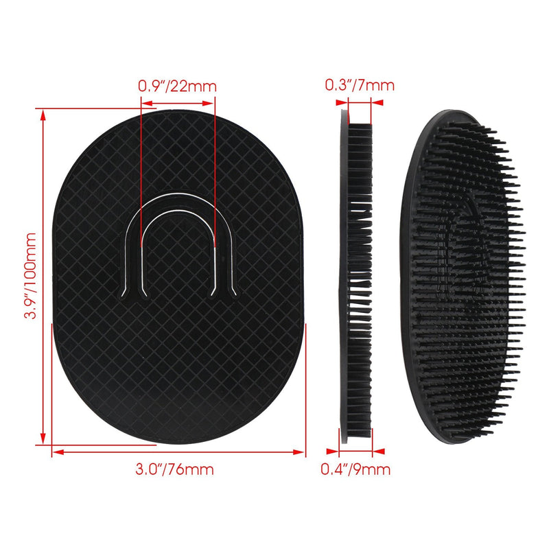 12pcs Palm Brush for Men, Segbeauty Portable Hair Brushes Plastic Beard Comb Shampoo Brushes Pocket Comb Scalp Massage Brush for Travel Finger Palm Brush Set