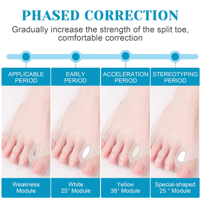 [Australia] - nailgeler 3 piece hallux valgus corrector set, silicone hallux valgus toe separator, hallux valgus training band, hallux valgus correction set for men and women 1 