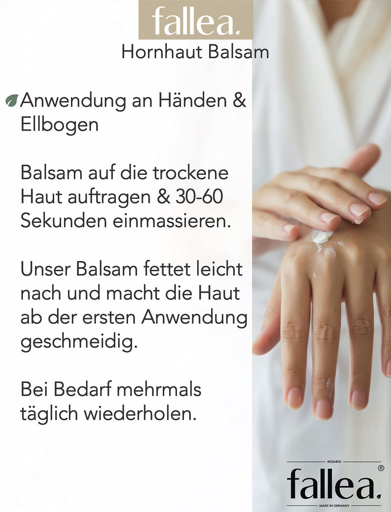 [Australia] - Fallea Callus Balm | Overnight against calluses | 10% urea, jojoba oil, tea tree oil, arnica | Treatment of calluses, cracks, dry skin | Callus remover (incl. 2 pairs of socks 36-40) 200 ml + 2 pairs of socks 36-40 