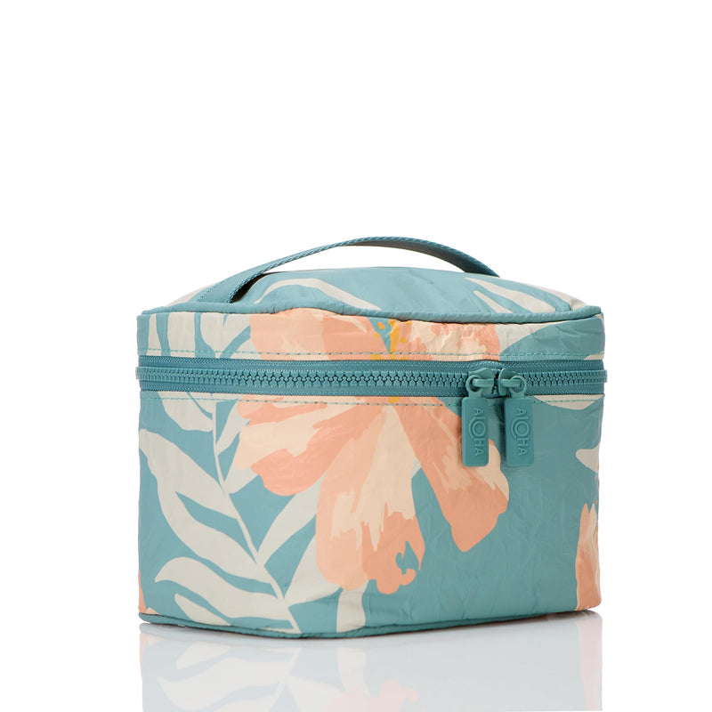 ALOHA Collection Cabin Crew Kit | Lightweight, Packable, and Splash-Proof Makeup Pouch | Easy to Clean (Pink Salt/Tide) Pink Salt/Tide