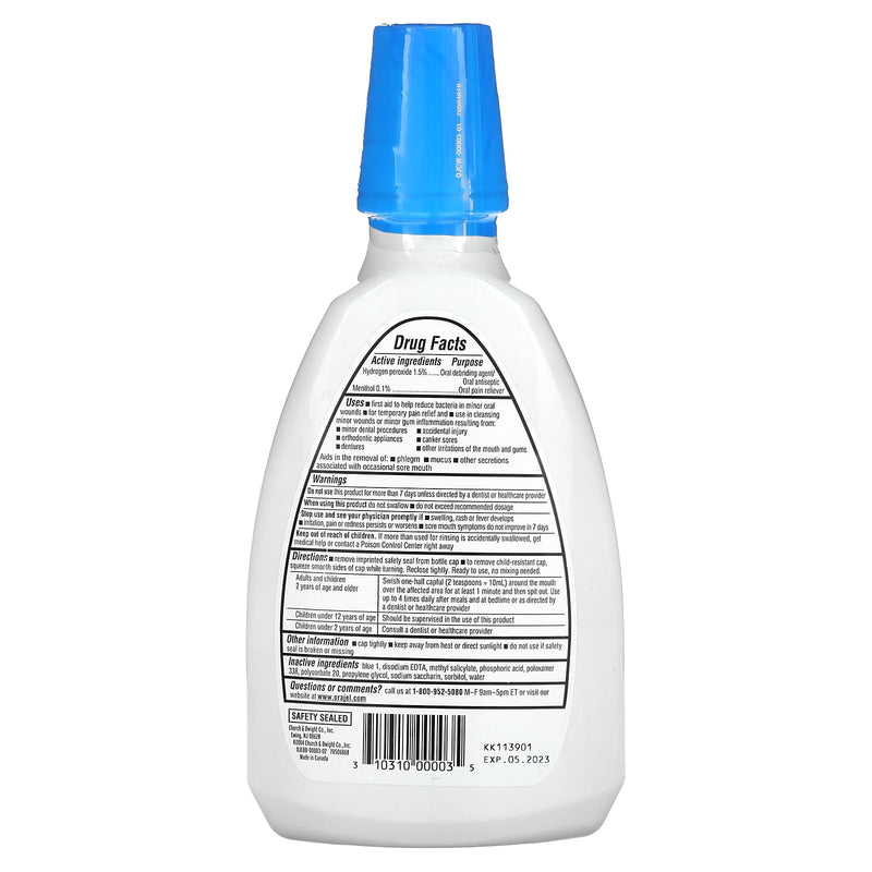 [Australia] - Orajel Alcohol Free Antiseptic Rinse, 16 fl. oz. Mint 16 Fl Oz (Pack of 1) 