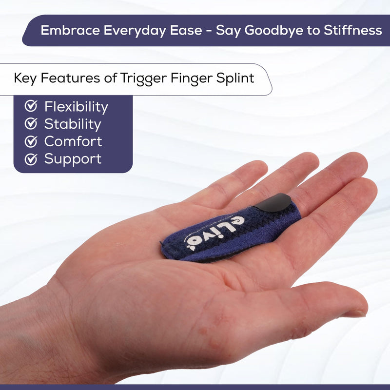 [Australia] - MedVance Elivo Finger Splint, Trigger Finger Support Brace for Thumb, Index, Middle, Ring, and Pinky Finger, One Size Fits All - 2 Pack 