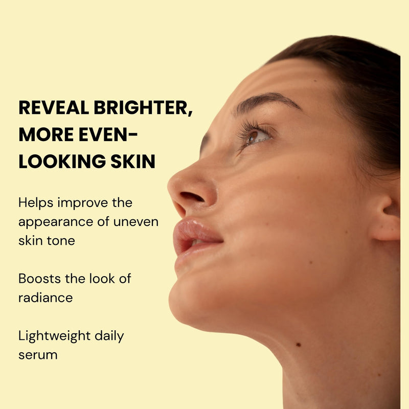 GlowRush Vitamin C Radiance Serum with Ferulic Acid, Vitamin E & Hyaluronic Acid | Brightening Face Serum for Dark Spots & Uneven Skin Tone | 1 fl oz