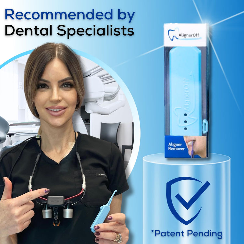 [Australia] - Aligner & Retainer Reusable Remover Tool – Compact, Retractable Tool for Invisalign, Nightguards, Retainers & Veneers – Ergonomic Design for Easy Removal – Ideal for Gifting Blue 