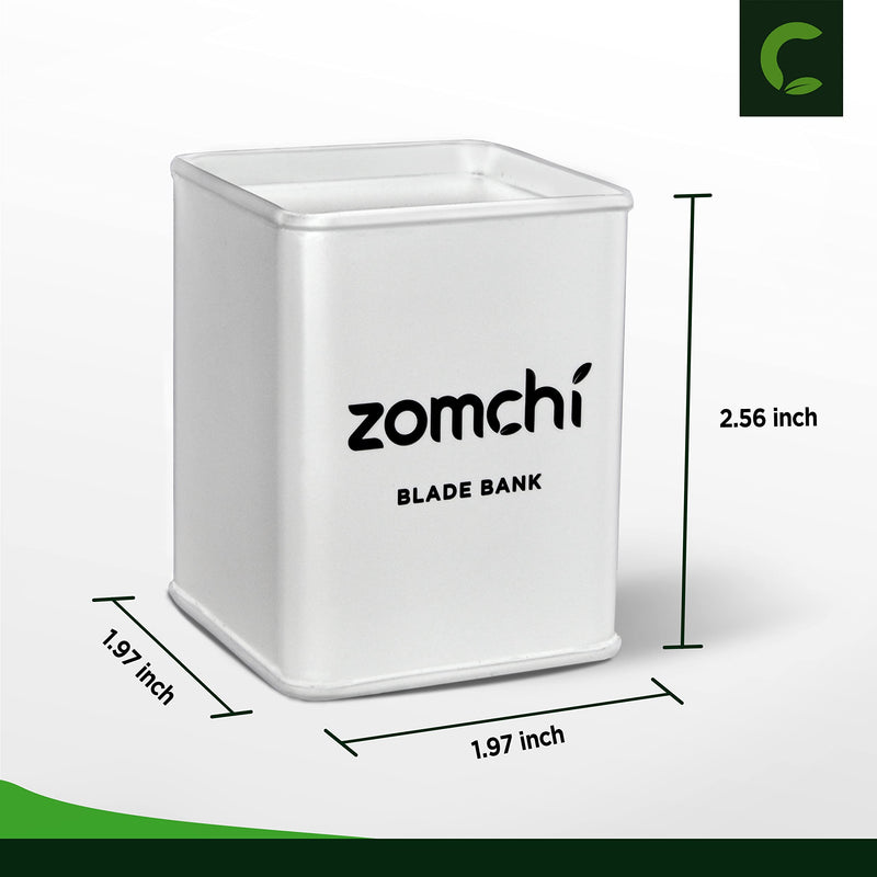 [Australia] - Zomchi Razor Blade Box for Storing Razor Blades, Razor Blade Storage Box Disposal Case for Used Razor Blades with Double Edge (White) White 