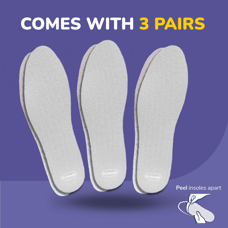 [Australia] - Dr. Scholl's Go Sockless! Cushioning Insoles, Unisex, 3 Pairs, Trim to Fit Inserts Shoe Insert 