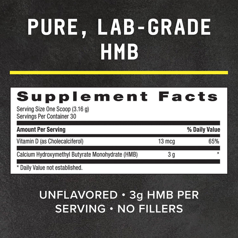 [Australia] - BEYOND RAW Chemistry Labs HMB Powder, Increase Performance, 30 Servings 