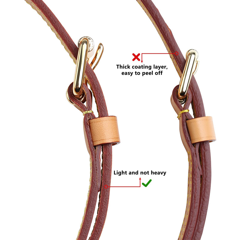 jiesinlov Vachetta Leather Bag Strap Replacement Adjustable 39.4-47.2inches,Purse Shoulder Straps Crossbody for Handbag (Beeswax-Width:0.43in) W:0.43in Adjustable Beeswax-width:0.43in