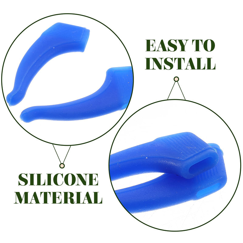 [Australia] - NUOBESTY 12 pairs of silicone glasses holder, non-slip glasses temple cover, glasses ear pads, ear hooks for glasses, sunglasses 