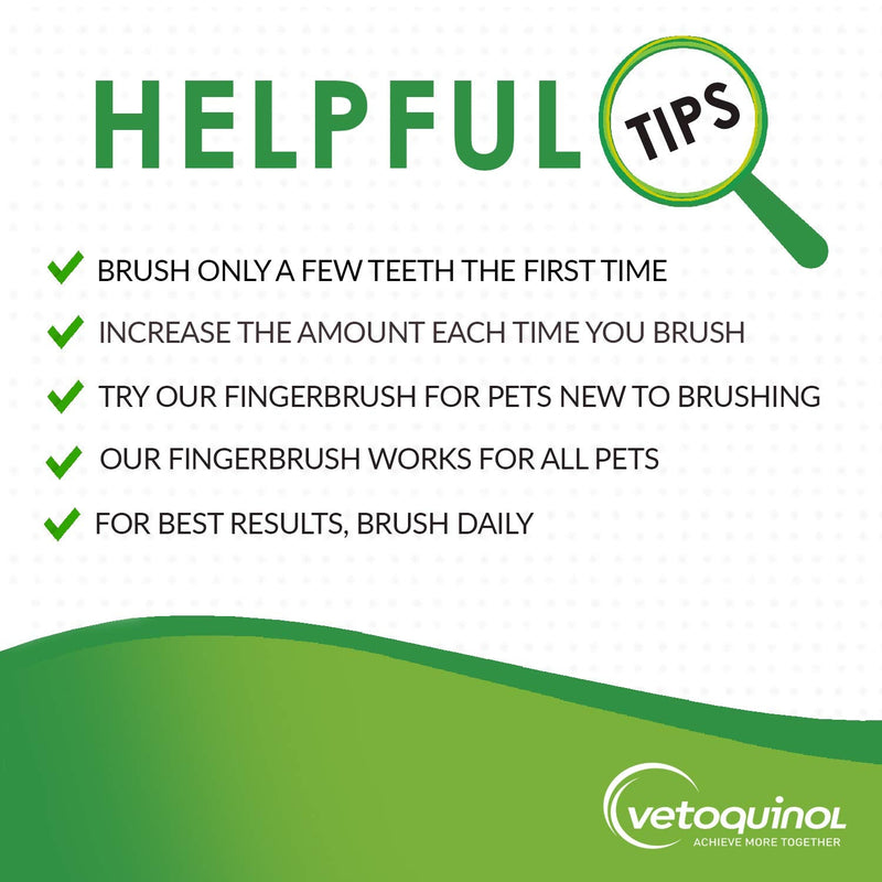 [Australia] - Vetoquinol Enzadent Enzymatic Toothpaste Kit + Fingerbrush for Cats & Dogs – .75oz, Poultry Flavor – Oral Dental Care Kit: Removes Plaque, Polishes Teeth & Freshens Breath 