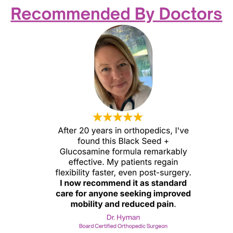 Nature’s Blends Black Seed Oil Capsules 500mg - Cold Pressed Nigella Sativa Capsules with Glucosamine – High Strength Omega 6 & 9 for Immune Support, Hair & Joint Health – 60 Softgels
