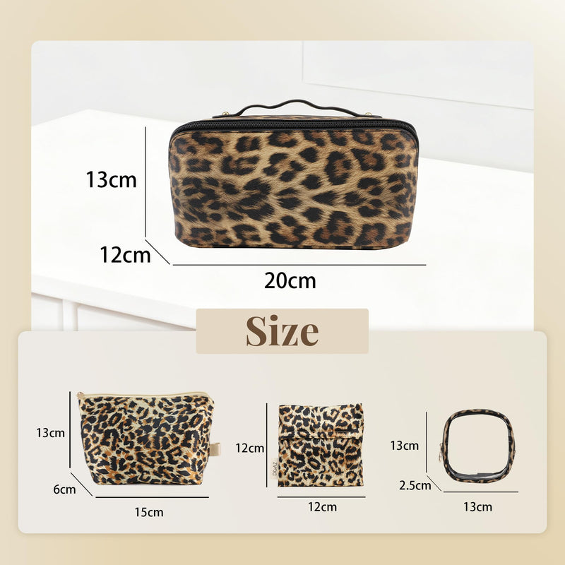 DGAZ Travel Makeup Bag Large Capacity Cosmetic Bags for Women | Multifunctional Sleeping Rest Cushion,Adjustable Neck Size