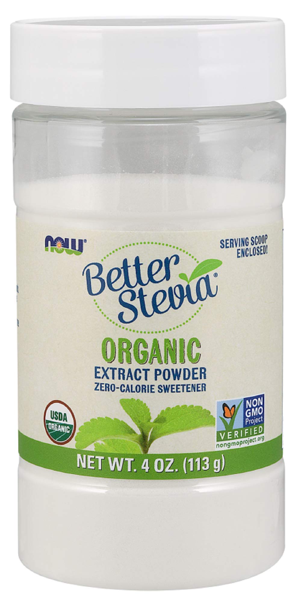 Now Foods, Certified Organic, Better Stevia, Extract Powder, 4 oz (113 g)