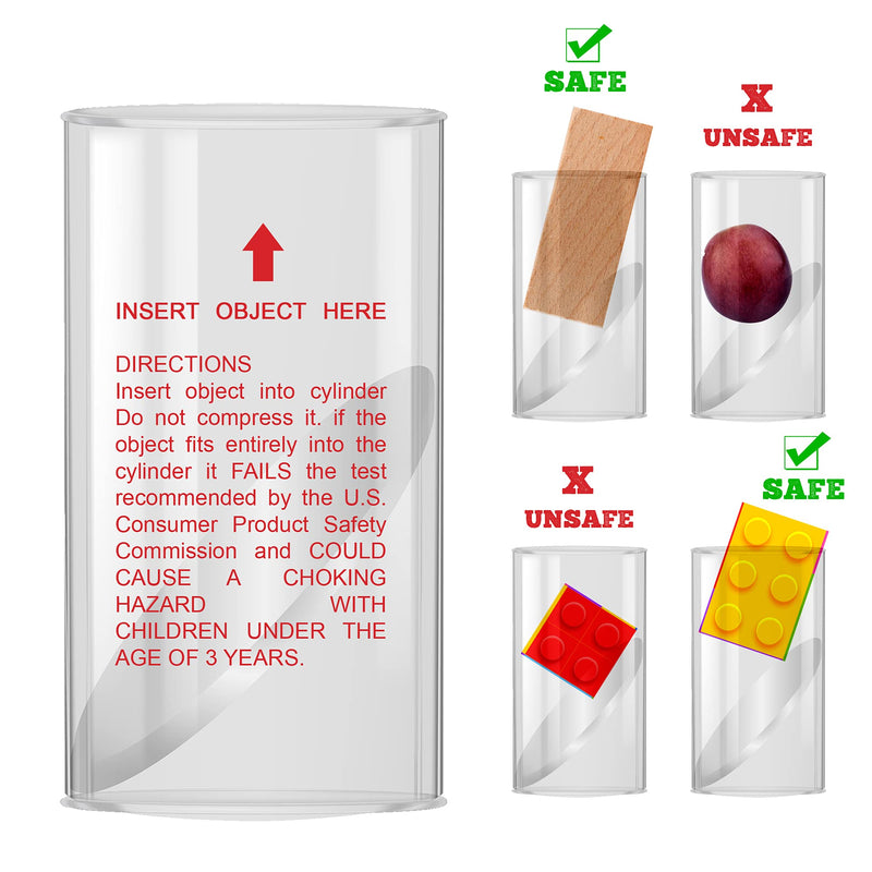 [Australia] - Performore Anti-Choking Hazard Device for Kids, Choke Tester for Small Objects, Hazards for Children, Home Safety Portable Tube Cylinder Tester for Toys, Snacks or Small Objects 