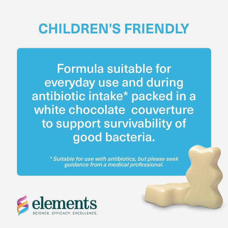 ChocoPROBY Kids Probiotic Bears – Tasty Probiotic Supplement with 13 Good Bacteria Strains for Gut Health – 7.5 Billion CFU – Gluten-Free & Non-GMO – Lab Tested for Safety