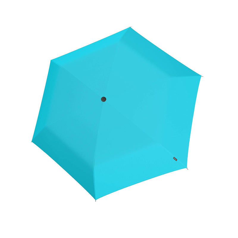 Knirps US.050 Ultra Light Pocket Size Manual Rain Umbrella with Carrying Case Aqua