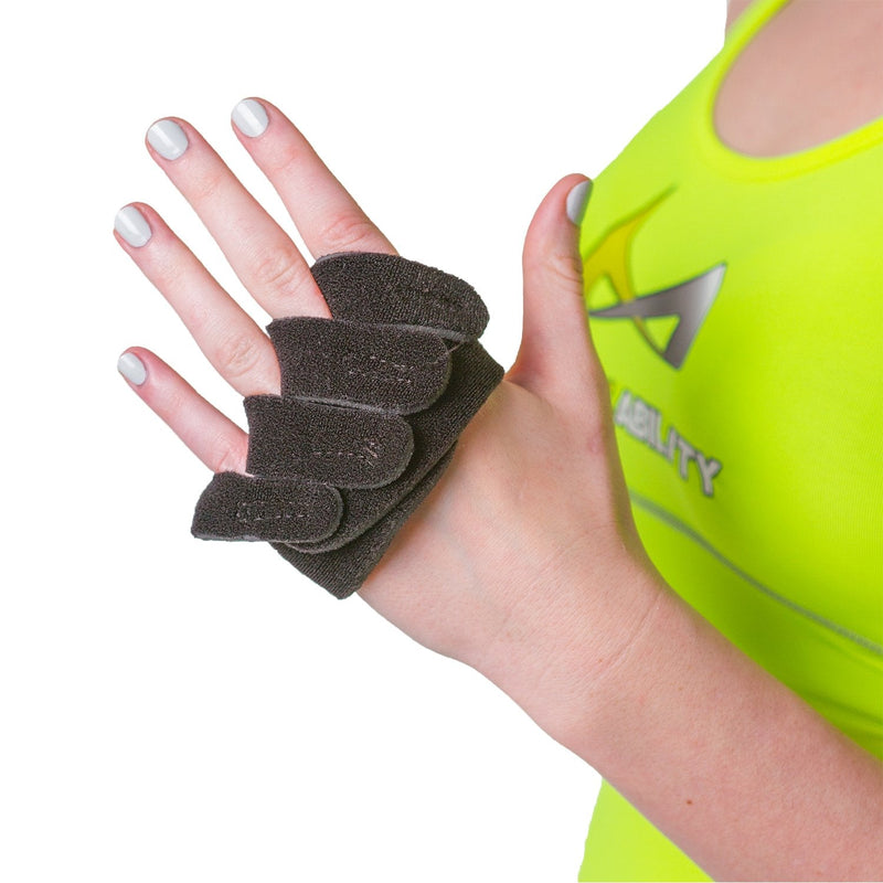 BraceAbility Ulnar Deviation & Drift Hand Splint | MCP Knuckle Joint Support Brace for Rheumatoid Arthritis & Tendonitis Pain Relief, Finger Straightener & Stretcher Glove - S (SM/MED) Left Small Left