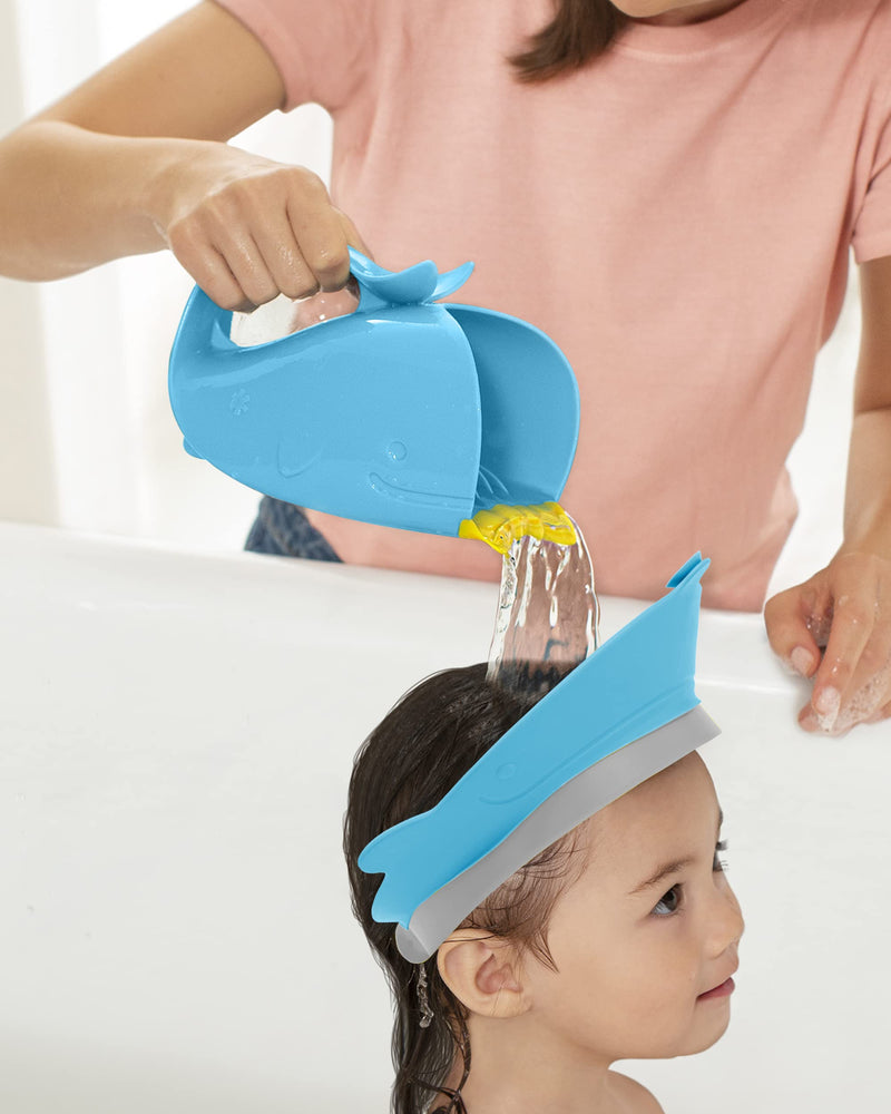 [Australia] - Skip Hop Baby Shower Cap Shield, Moby Bath Visor for Baby and Kids 9m +, Blue 