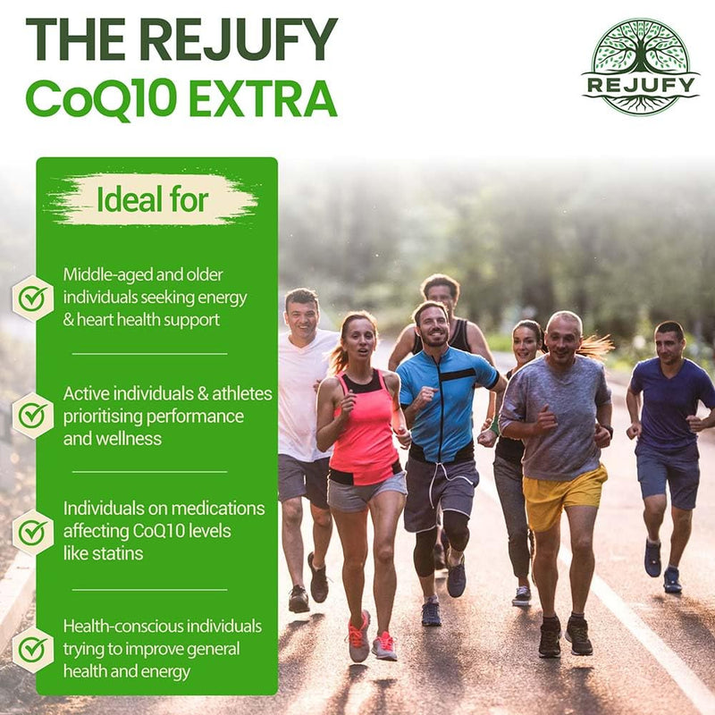 CoQ10 Extra, CoQ10 Supplement 300mg & Vitamin B1, 60 Capsule, Energy Heart Health | Co Q10 Supplements Co Q 10 Supplement Co Enzyme CQ10 High Strength CQ10 Supplement Q10 Coenzyme Q10 High Strength