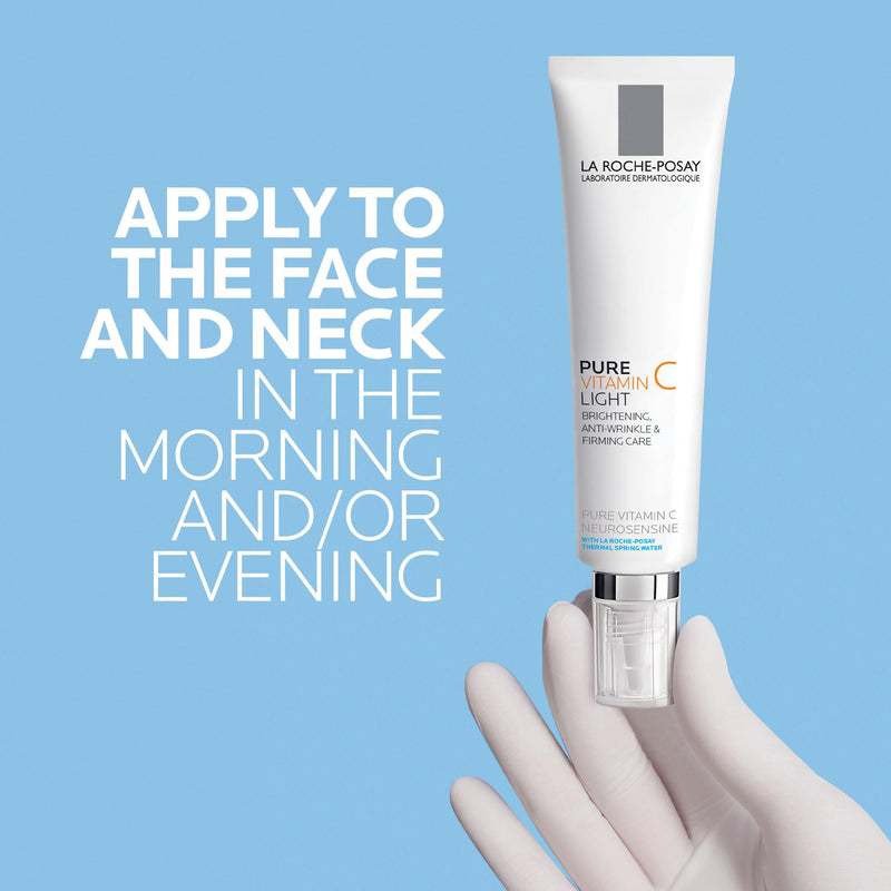 La Roche-Posay Redermic C Vitamin C Face Moisturizer, 1.35oz | Anti-wrinkle face cream with pure vitamin C, hyaluronic acid & glycerin for normal to combination & sensitive skin.