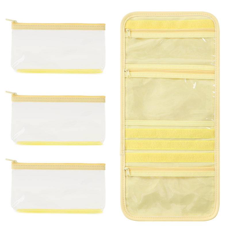 VanFn Jewelry Rolls & Cosmetic Bag, Travel Jewelry Organizer Roll, Makeup Bag Toiletry Bag for Girls Make Up Bag Brush Bags P.Travel Series