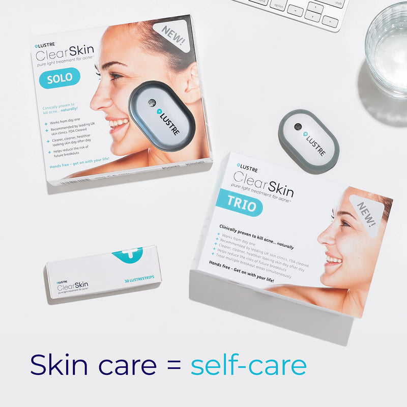 Solo - Blue Light Acne Treatment Device, UV-Free & Wireless | LED Therapy for Face and Body Acne, Spots and Blemishes |