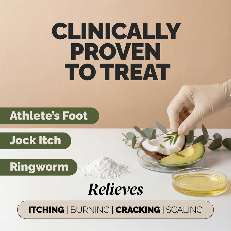 Puriya Antifungal Balm, Athlete's Foot, Jock Itch, Ringworm Treatment, 2 oz | Clinically Proven, Concentrated, Antifungal Cream, Relieves Itching, Burning, Cracking, Treats & Hydrates Skin, Plant-Powered
